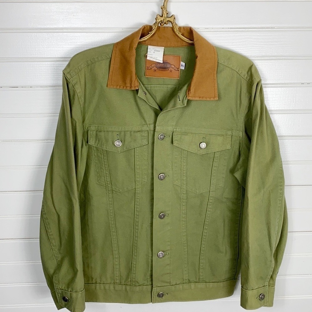 Smythe Green Denim Jacket Size XS